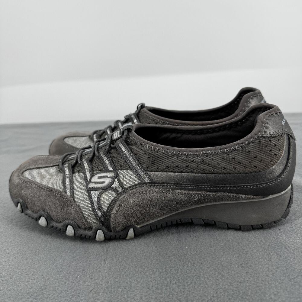 Skechers Sassies Heirloom 21224 Womens 7 Gray Slip On Walking Shoes
